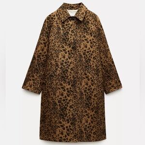 Leopard Print Long Coat